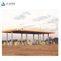 Fácil instalação da estrutura do telhado Projeto de pedágio do dossel da estação de petrol
